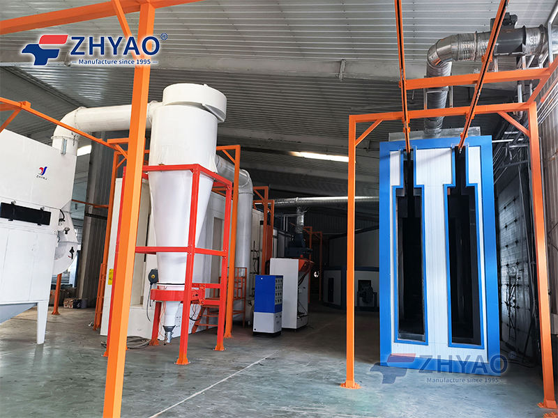 Harbin Aluminum-Clad Wood Window Powder Coating Line Project Case