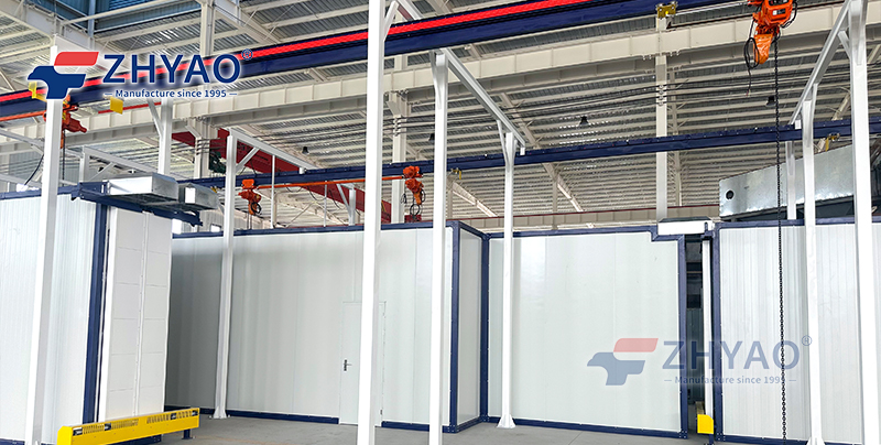 Powder coating line Powder coating line