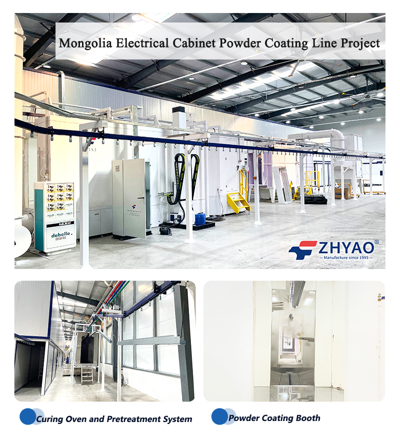 Mongolia Electrical Cabinet Powder Coating Line Project