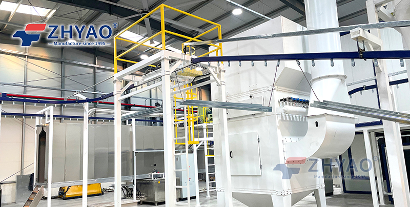 Automatic powder coating line Automatic powder coating line