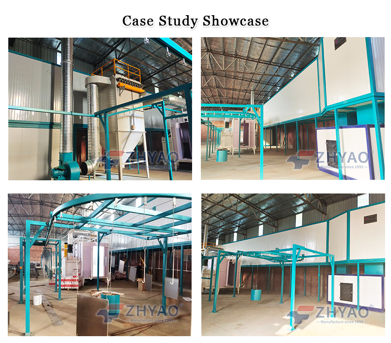 Powder coating production line